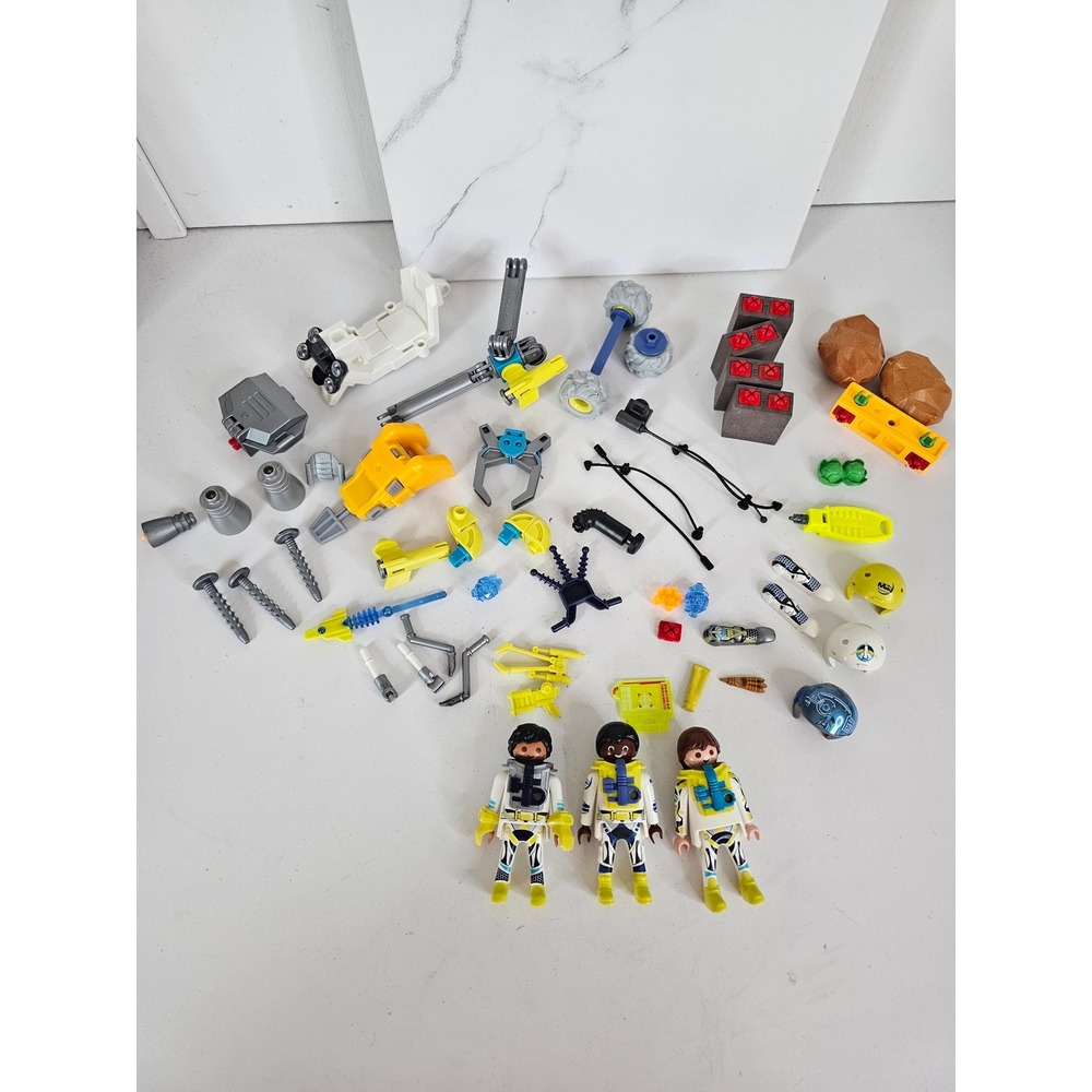 Playmobil Space Mission Astronaut Figures Lot with Tools and Accessories